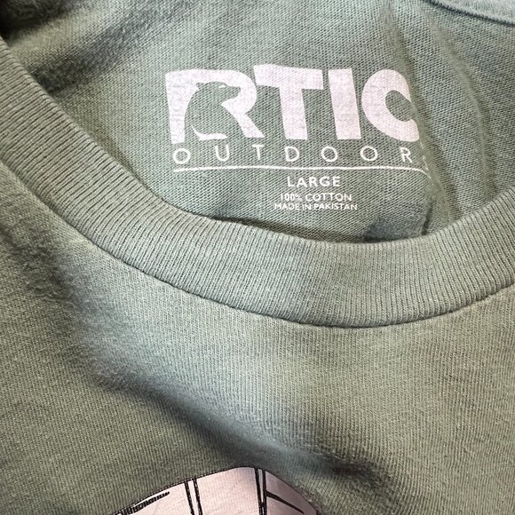 RTIC Aspen Logo Grey Short-Sleeve Tee Tshirt SZ Large - Picture 3 of 3